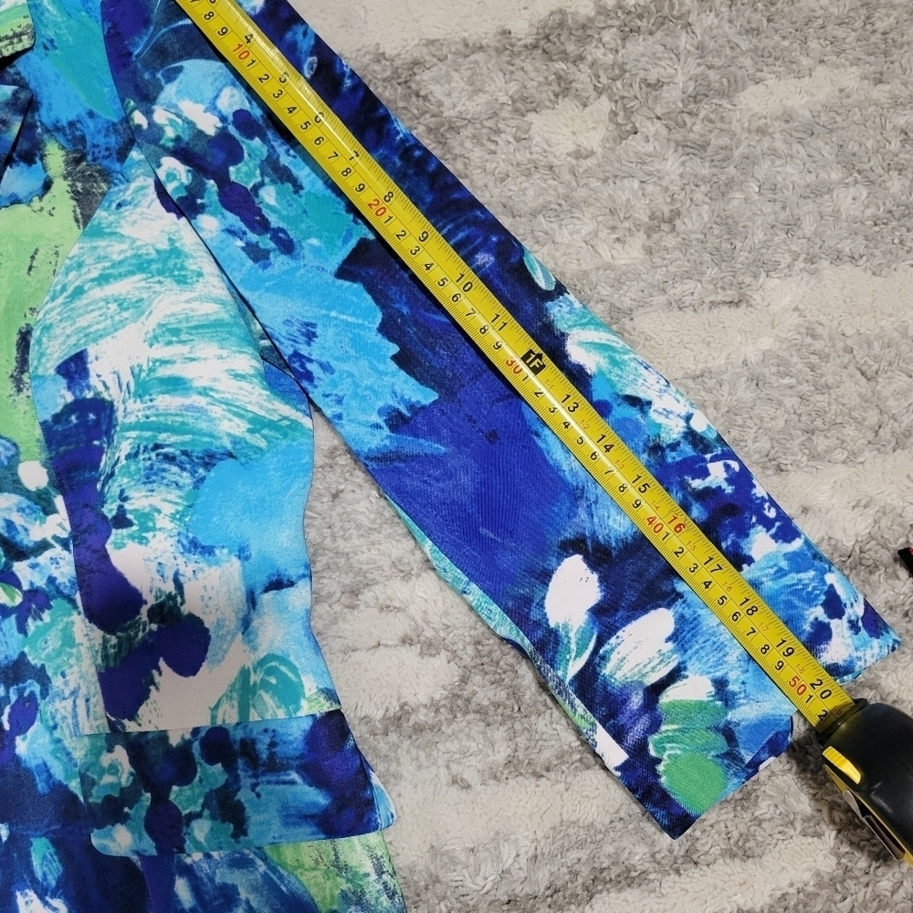 Evan-Picone Vibrant Abstract Blazer - Picture 9 of 12
